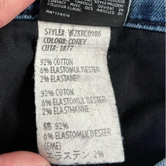 3x1 NYC Mid Rise Straight Leg Cropped Jeans Blue Wash Stretch - Size 25 - Picture 13 of 16